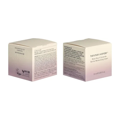 Vista 8 de HARUHARU Wonder Black Rice 5 Ceramide Barrier Crema Hidratante 0.50 fl oz, Reparación de Barrera, Ceramidas, Cuidado de la Piel Seca, Hidratación
