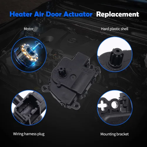 Vista 8 de Actuador de puerta de mezcla de calentador HVAC con engranaje 68224186AA 604-057 compatible con Jeep Grand Cherokee 2014-2021 Grand Cherokee WK 2022