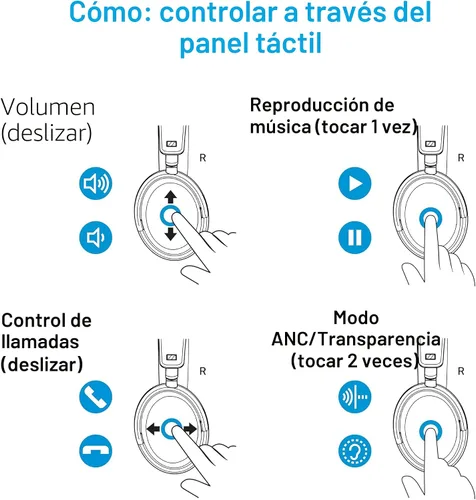 Vista 15 de Sennheiser ACCENTUM Plus - Auriculares inalámbricos Bluetooth con cancelación de ruido, función de carga rápida, hasta 50 horas de reproducción, ANC