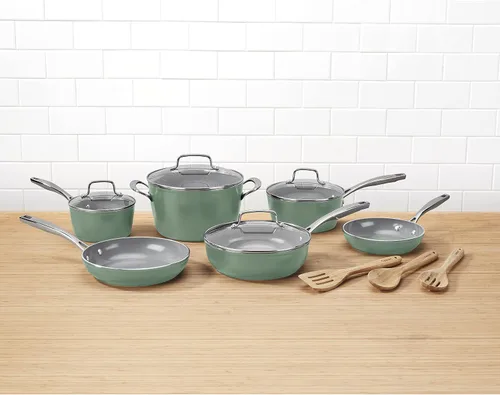 Vista 2 de Cuisinart 52G-13SG GreenChef Ceramic antiadherente utensilios de cocina Juego