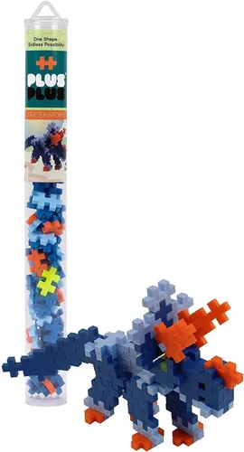 Vista 6 de PLUS PLUS Spinosaurus - Juego de bloques de construcción de figuras de dinosaurio 3D, mini piezas de rompecabezas entrelazadas, juguetes divertidos
