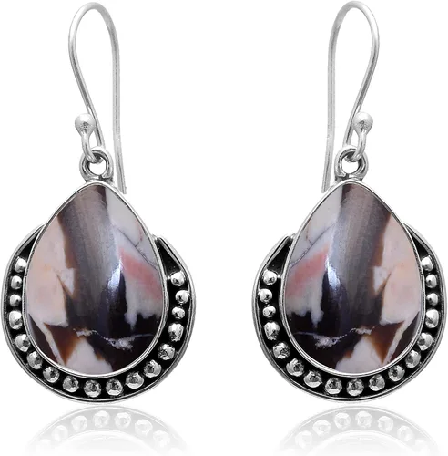 Vista 28 de Veracity Jewelry - Aretes de plata de ley con piedras preciosas para mujeres y niñas, regalo para su cumpleaños, aniversario, esposa, mamá, novia