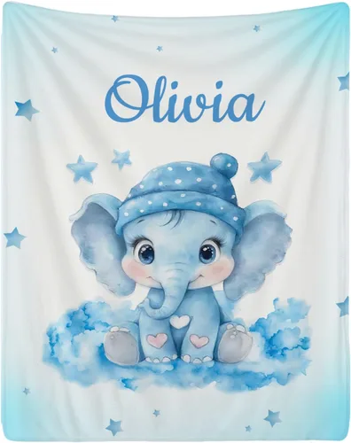 Vista 27 de Manta personalizada con nombre para adolescentes, niñas, niños, mantas de bebé personalizadas de franela ultra suave y acogedora, manta con nombre