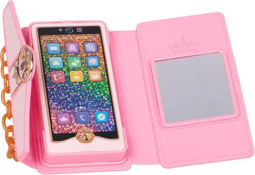 Vista 3 de Disney Princess Style Collection - Funda de mano con espejo, brillo de labios para niñas, sonidos realistas y luz