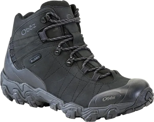 Vista 2 de Oboz Botas de senderismo Bridger Mid B-DRY para hombre negro (Black Sea)