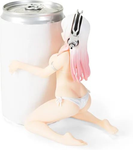 Vista 2 de Furyu Figura Super Sonico Friend Hold de 5" Blanco Ver