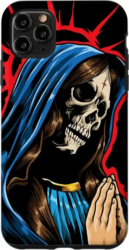 Vista 13 de Día de los Muertos - Praying La Calavera Catrina - Funda de Santa Muerte para iPhone 17