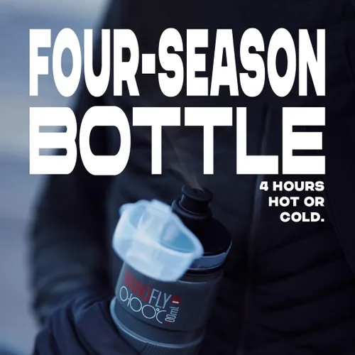 Vista 7 de ELITE NanoFly 32-212 °F 16.9 fl oz Botella (azul) – Botella de ciclismo aislada para todas las estaciones