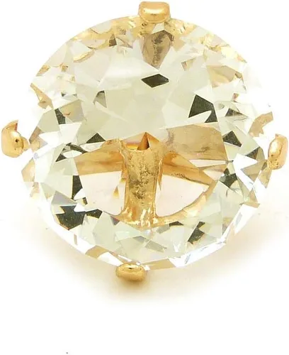Vista 8 de Fashion 21 Anillo elástico de piedra colorida de cristal extra grande para mujer Amatista