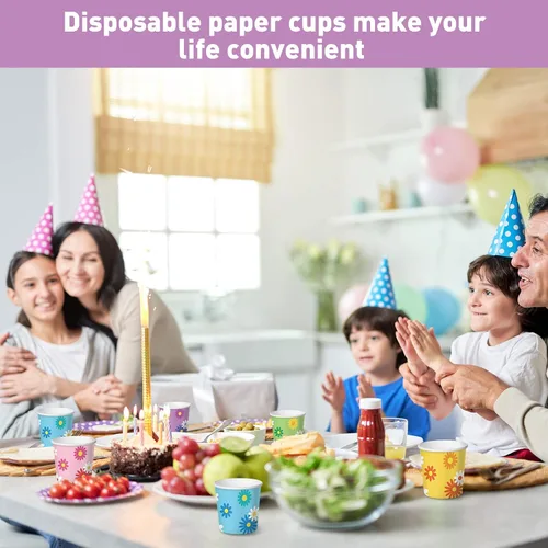 Vista 7 de Nuenen Paquete de 500 tazas de papel desechables de 3 onzas para enjuague bucal pequeñas, mini tazas de café expreso para bebidas calientes o frías