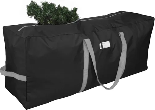 Vista 8 de Bolsa de almacenamiento para árbol de Navidad que se adapta hasta a 2 m Árbol navideño desmontado de 50 x 15 x 20 pulgadas, contenedor, caja
