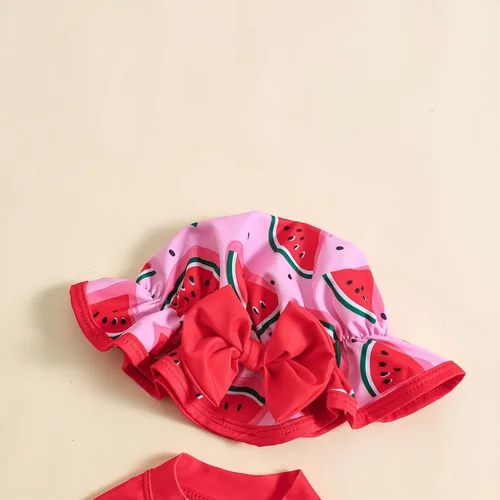 Vista 62 de Traje de baño de una pieza con cremallera de manga larga para bebé niña con gorro