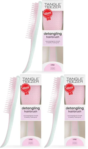 Vista 19 de Tangle Teezer, The Ultimate Detangler Fine & Fragile, Hipnótico Heather Patented two-tier, soft-flex teeth detangles & reduces breakage on wet or
