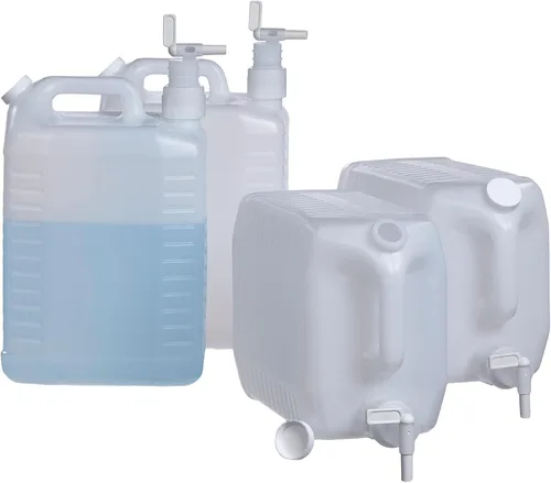Vista 6 de Dispensador de plástico de 2.5 galones Carboy con espita