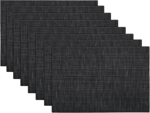 Vista 31 de SHACOS - Caminos de mesa de vinilo tejido, lavables, para uso en interiores o exteriores, fáciles de limpiar