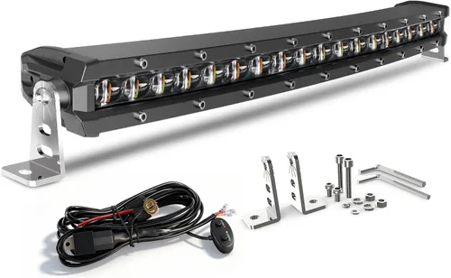 Vista 11 de CO LIGHT Barra de luz LED curvada de una fila de 44 pulgadas Lente de proyector 6D Haz combinado de punto e inundación Luz de conducción