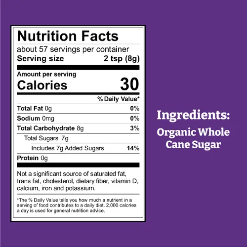Vista 2 de Wholesome Sweeteners 16 onzas de azúcar de caña integral orgánica Sucanat Panela, comercio justo, certificado por el Proyecto sin OGM, sin gluten