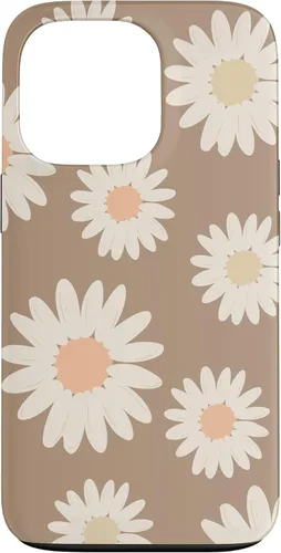 Vista 10 de Boho Neutral Cute Floral Pattern White Daisy Flowers Spring Case for iPhone 17