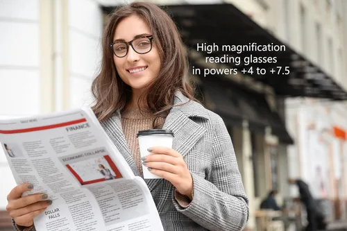 Vista 4 de Yogo Vision Magnifying Glasses for Reading, High Magnification One Power Magnifier Readers