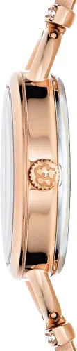 Vista 3 de Ted Baker Reloj de pulsera de cadena de oro rosa de acero inoxidable para mujer (Modelo BKPLIS3019I), Oro Rosa, Moderno