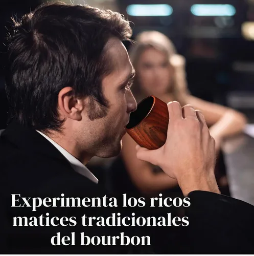 Vista 6 de BearSkill Vaso de madera carbonizada de bourbon para beber, vaso de whisky, regalos de bourbon para hombres, vaso de madera a la antigua, gran