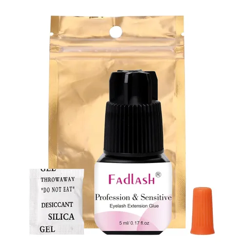 Vista 2 de FADLASH - Pegamento para extensiones de pestañas, extra fuerte, 0.2 fl oz, 1 S, tiempo de secado, 8 semanas de retención de pestañas, pegamento