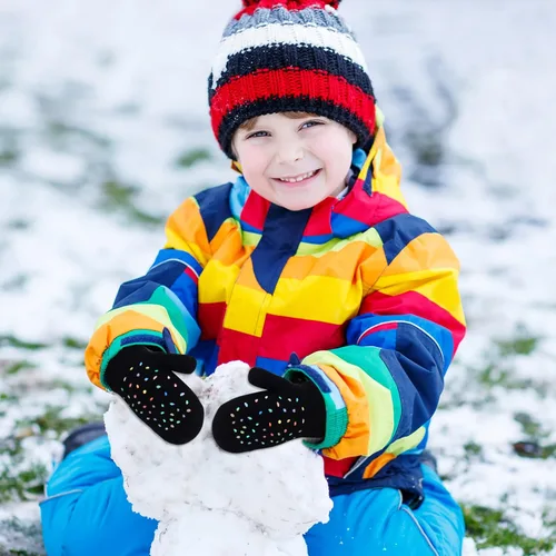 Vista 4 de ONESING 5 pares de guantes negros para bebés guantes cálidos para recién nacidos guantes de invierno para bebés y niñas