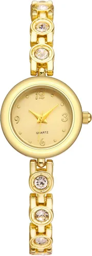Vista 11 de IBSO Relojes de mujer Relojes de pulsera de cuarzo para mujer, reloj de pulsera impermeable Relogio Feminino 0015 oro