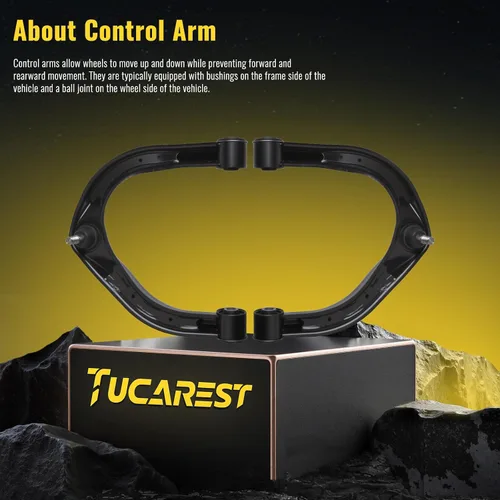 Vista 3 de TUCAREST 2 piezas K620649 K620650 Conjunto de brazo de control superior delantero y rótula compatible con Ni-ssan 2005-2020 Armada, 04-19