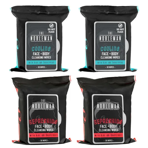 Vista 15 de Toallitas limpiadoras activas/limpiadoras/energizantes para hombre + cuerpo - Paquete de 3 (90 unidades)