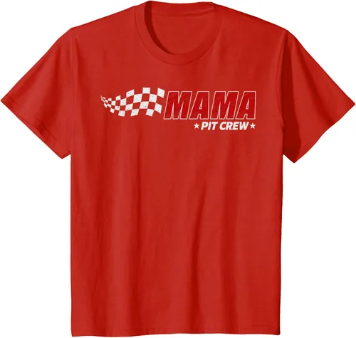 Vista 3 de Mama Pit Crew Race Car Birthday Family Matching Pit Crew Camiseta