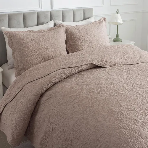 Vista 52 de HoneiLife Juego de ropa de cama tamaño Queen, juego de edredón de microfibra para cama Queen, colchas ligeras de 3 piezas, edredones reversibles