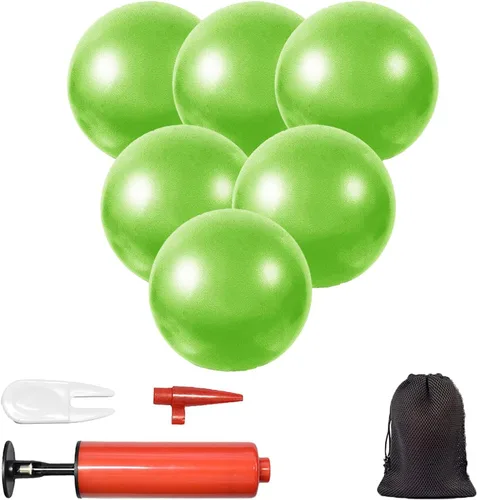 Vista 8 de Mini bolas de yoga 9 pulgadas ejercicio pilates terapia equilibrio micropore bola Barre equipo para entrenamiento de estabilidad en el hogar