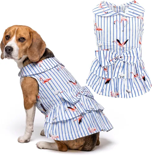 Vista 117 de Parisian Pet Chambray - Vestido para perro - Ligero sin mangas para perro, niña, talla XS Chambray en general