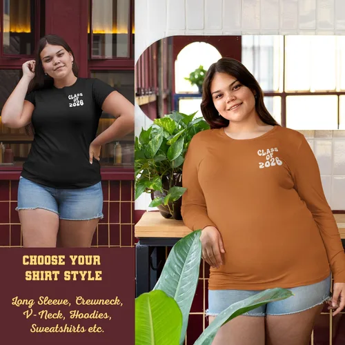 Vista 6 de Class Of Shirt, Hoodies, Sweatshirts, Long Sleeve Tees & More, Class of 2024, Class of 2025, Class of 2026, Class of 2027, Or Custom Year