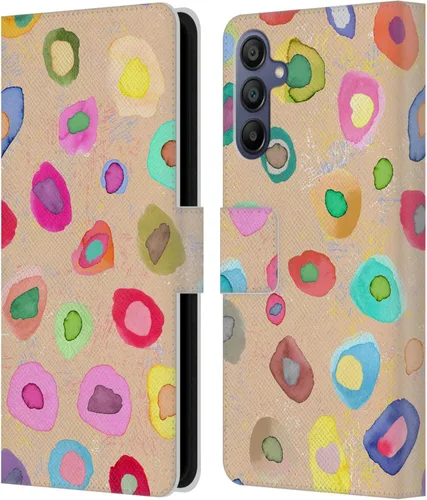 Vista 76 de Head Case Designs Officially Licensed Ninola Ditsy Flowers Yellow Nature Bold Leather Wallet Case Compatible with Samsung Galaxy A07 4G