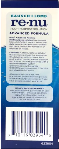 Vista 4 de Solución multiuso para lentes de contacto Renu Fresh, 2 onzas, tamaño viajero (3 unidades)