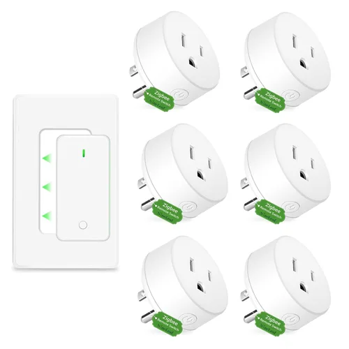 Vista 10 de NineLeaf - Enchufe de salida de control remoto, interruptor de luz de encendido y apagado inalámbrico desmontable 500FT Light Plug Decorator