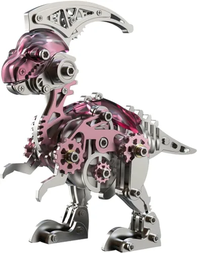 Vista 18 de Kits de modelo de metal 3D, rompecabezas de metal 3D de lobo mecánico, serie de animales de acero DIY, rompecabezas simples 3D, decoración