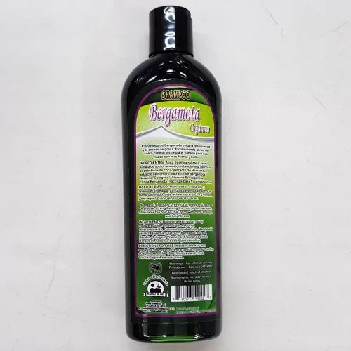 Vista 2 de Bergamota Champú Orgánico 15.21 Fl Oz Enriquecido con Queratina, Colageno y Vitamina E