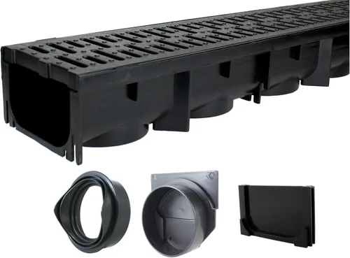Vista 17 de URA WATER - Conector de cuatro vías para desagüe de plástico negro Serie UA-100