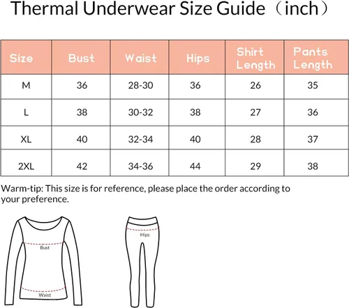 Vista 7 de American Trends Conjunto de ropa interior térmica para mujer, ropa interior larga con forro polar, parte superior e inferior, conjuntos térmicos