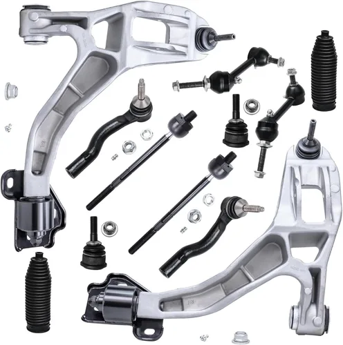 Vista 98 de Detroit Axle - Kit de extremo delantero para Hyundai Sonata XG350 XG300 Kia Optima, 2 brazos de control superiores con juntas de bola, 2 brazos