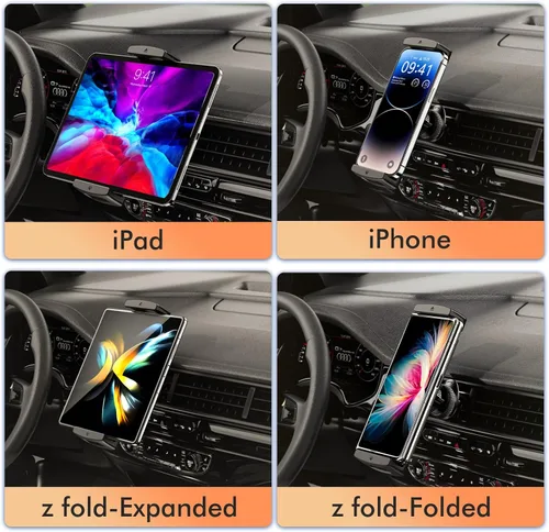 Vista 5 de OATSBASF Soporte de teléfono para coche con clip de ventilación para Z Fold