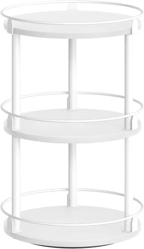 Vista 17 de YATINEY Organizador Lazy Susan, Estante Giratorio para Especias, Organizador de Mesa Giratoria para Especias de 2 Niveles, Soporte Industrial