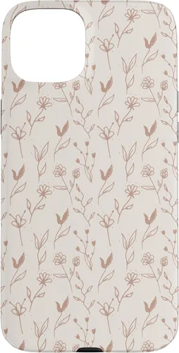 Vista 9 de Beige Tan Wildflower Floral Minimal Flower Boho Case for iPhone 17