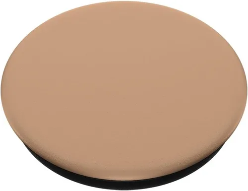 Vista 2 de PopSockets PopSockets intercambiables de color marrón tostado, simple de un color, mínimo, neutro, color negro