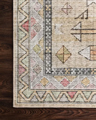 Vista 6 de Loloi II Colección Skye SKY-04 - Alfombra de pasillo, 2'-6" x 10'-0", dorado/rubor