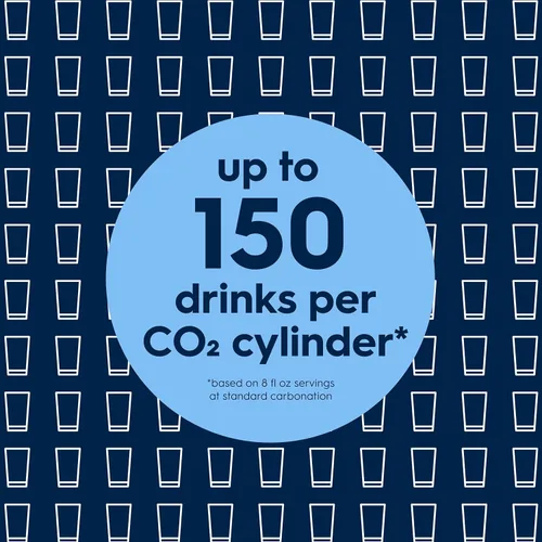 Vista 9 de Sodastream Classic Kit de máquina de refrescos y agua con gas (blanco cálido) con recipiente de CO2 de 60 L y botella de carbonatación