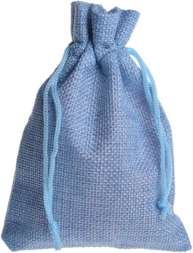Vista 10 de Tvoip Paquete de 30 bolsas de arpillera con cordón, bolsas de regalo para bodas, fiestas y manualidades (morado claro, 4 x 5.5 pulgadas)